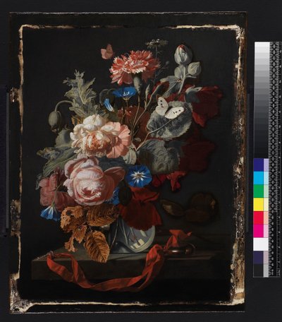 Vase of Flowers by Simon Peeterz Verelst